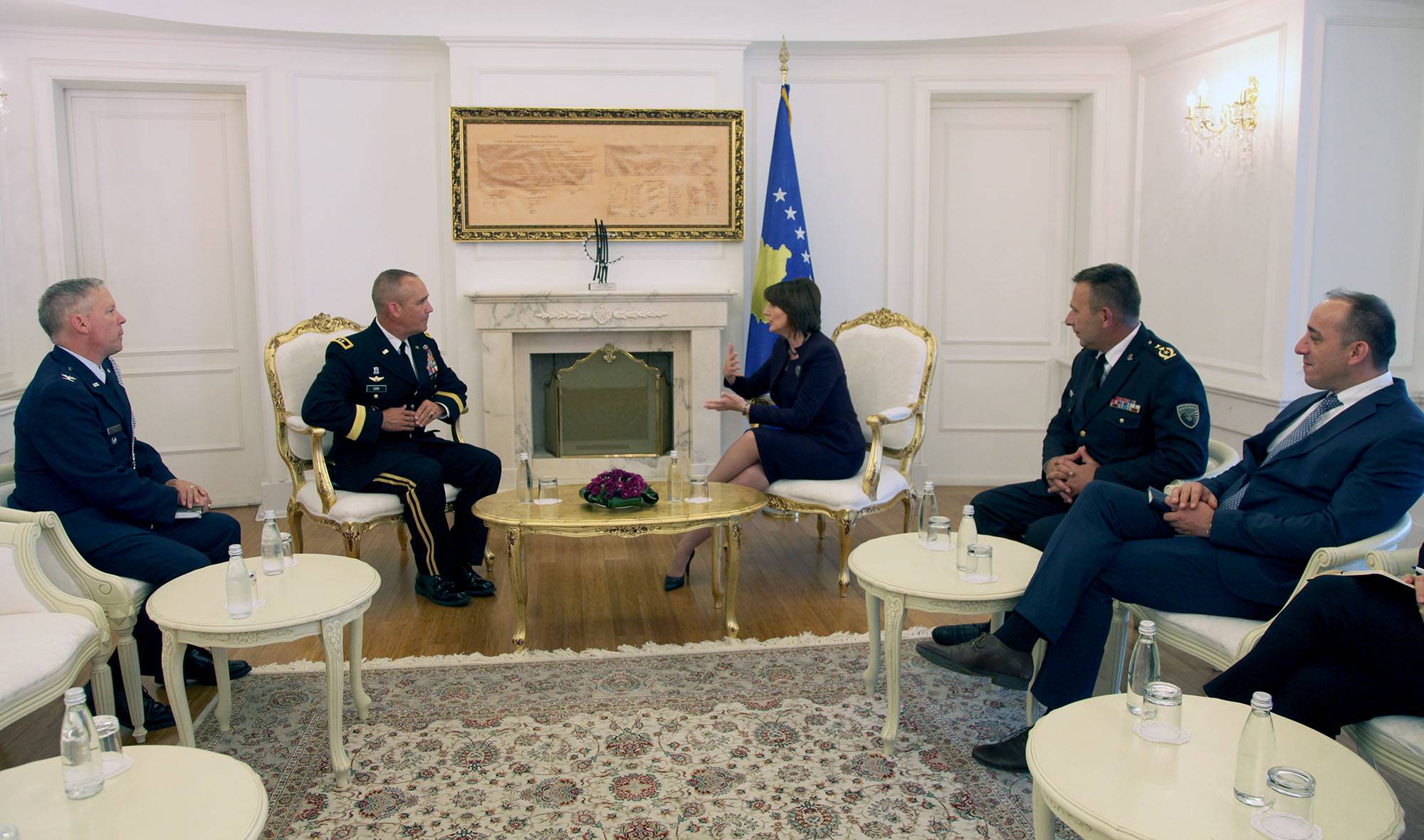 Jahjaga, received today General Timothy Orr 