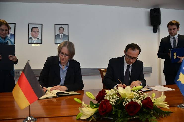 Kosova dhe Gjermania nënshkruan marrëveshjen për bashkëpunim teknik