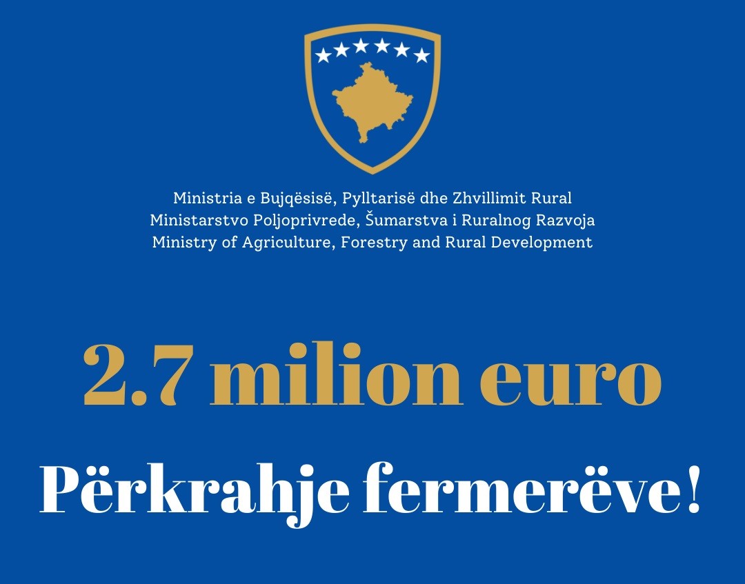 Qeveria përkrah fermerët me 2.7 milionë euro për kompensimin e dëmeve 
