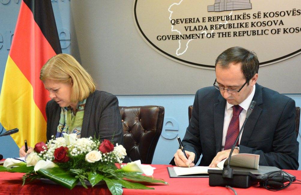 Kosova e Gjermania firmosin marrëveshje për bashkëpunim teknik 