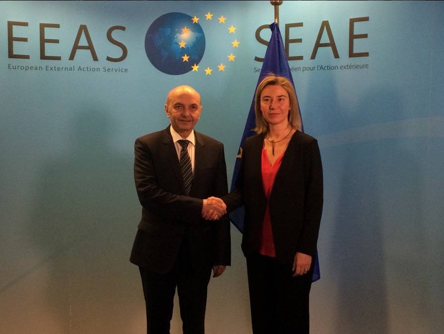 Mustafa pret Përfaqësuesen e Lartë të BE-së, Federica Mogherini