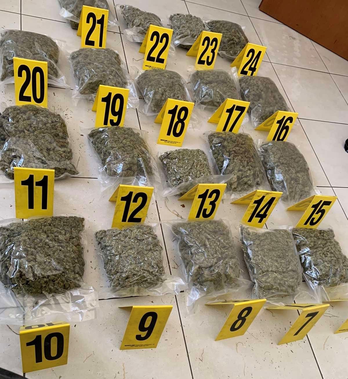 Gjatë një operacioni policia sekuestron rreth 18 kg marihuanë