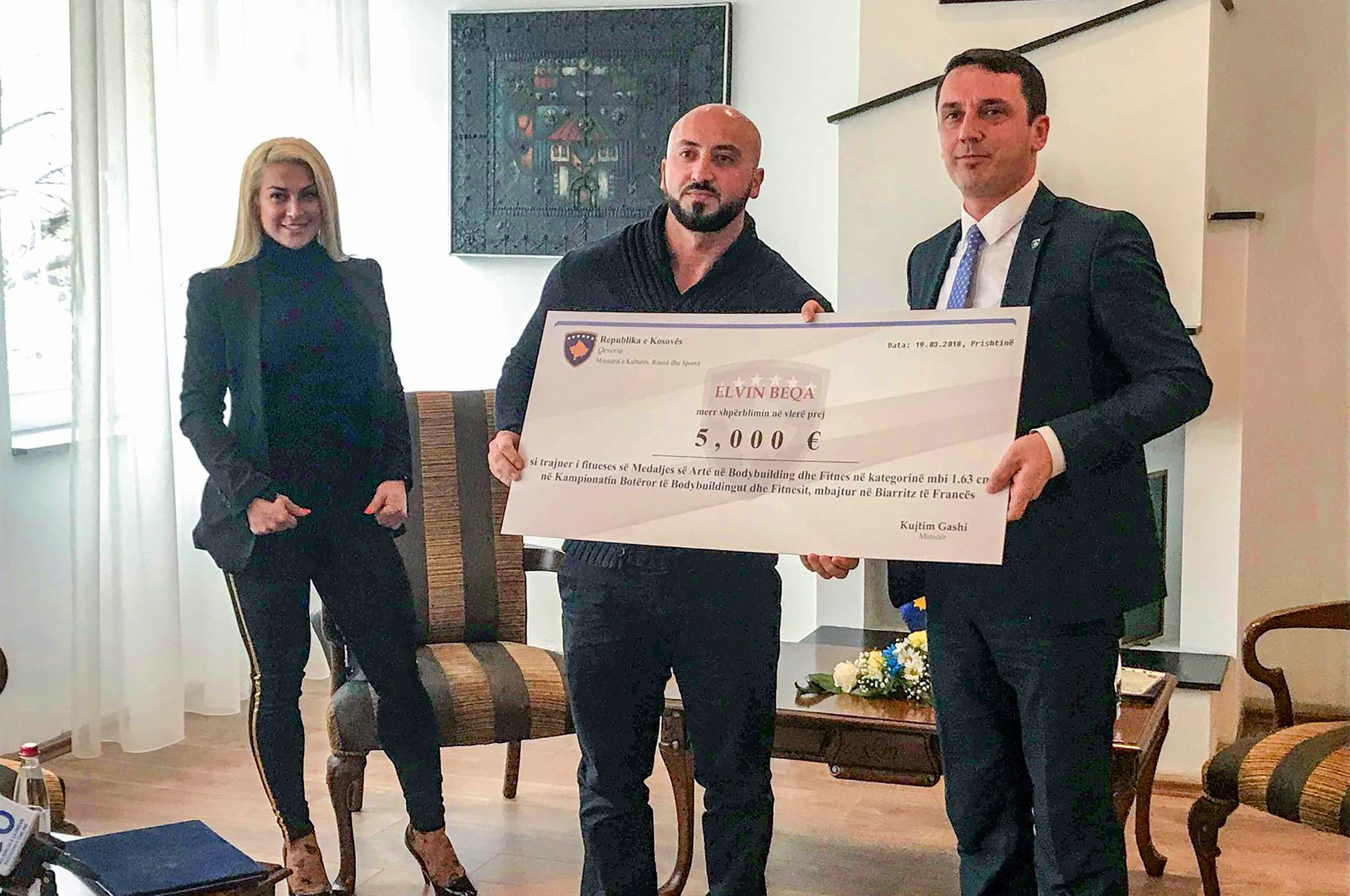 MKRS ndan shpërblimin prej 10 mijë euro për sportisten Gentiana Beqa