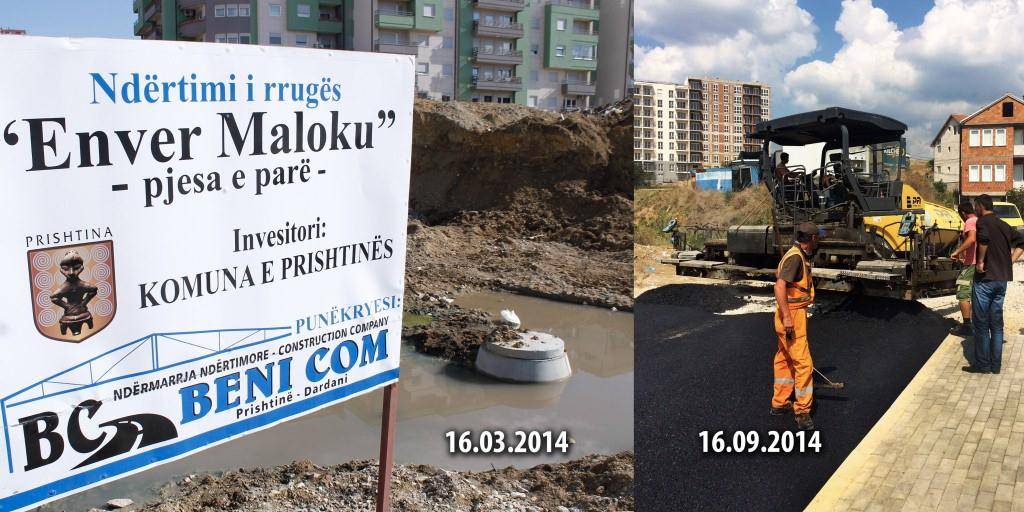 Përmirësohet infrastruktura në Komunën e Prishtinës