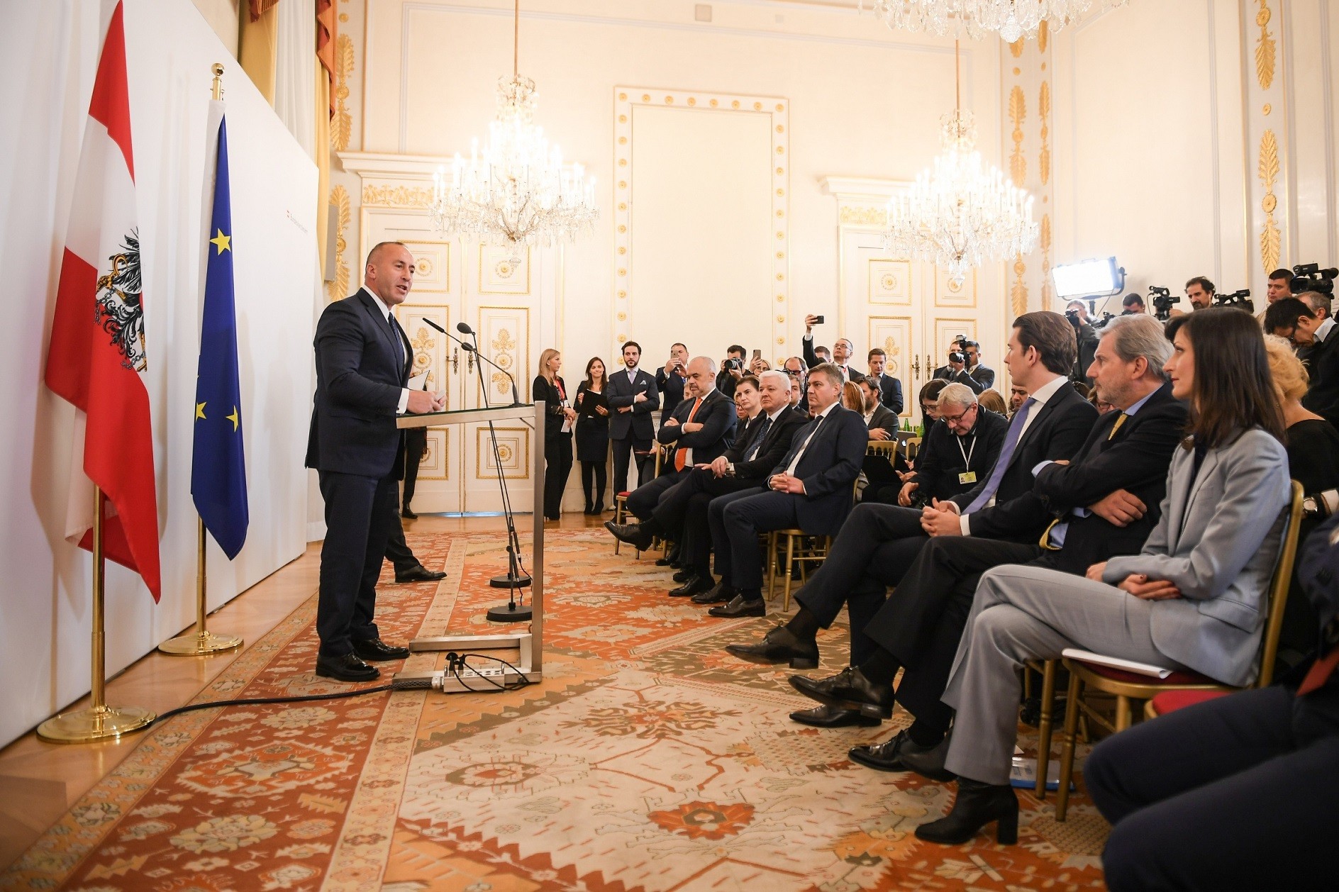 Haradinaj kërkon nga Austria mbështetje për liberalizimin e vizave