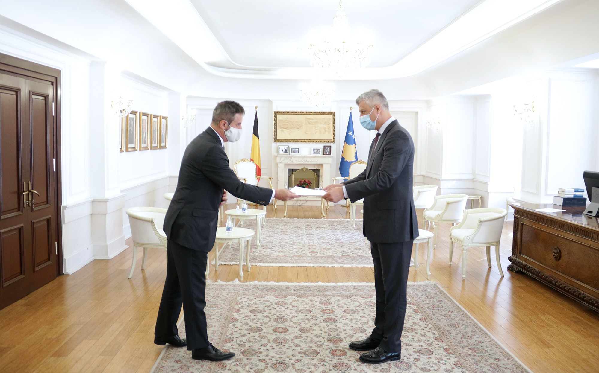 Presidenti Thaçi pranon kredencialet nga ambasasdori i Belgjikës