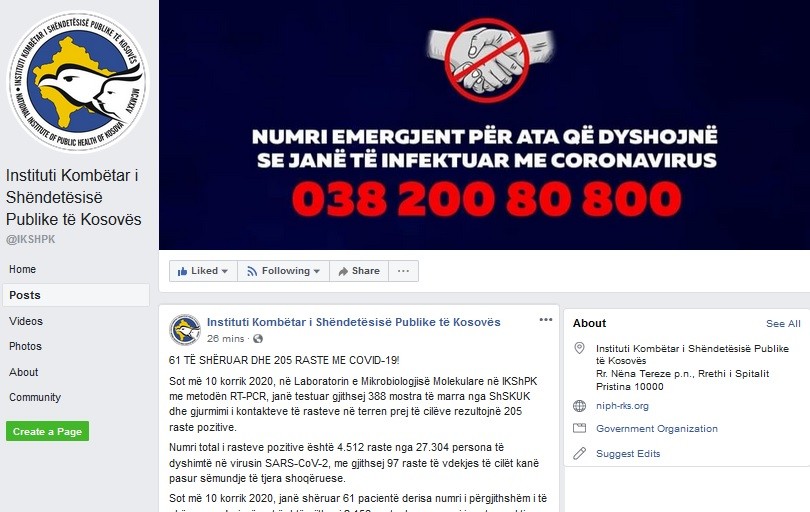 Kosovës i shtohen edhe 205 raste me koronavirus