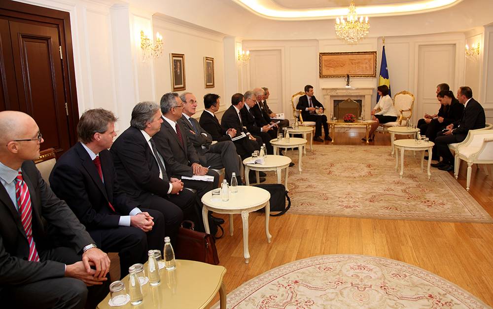 Presidentja Jahjaga kërkoi ndihmën e mëtutjeshme të BERZH-it 