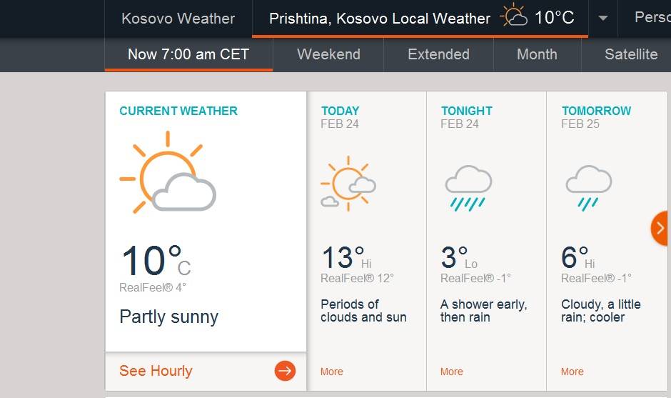 Sot mot me diell, nesër me shi dhe ulje të temperatuarve 