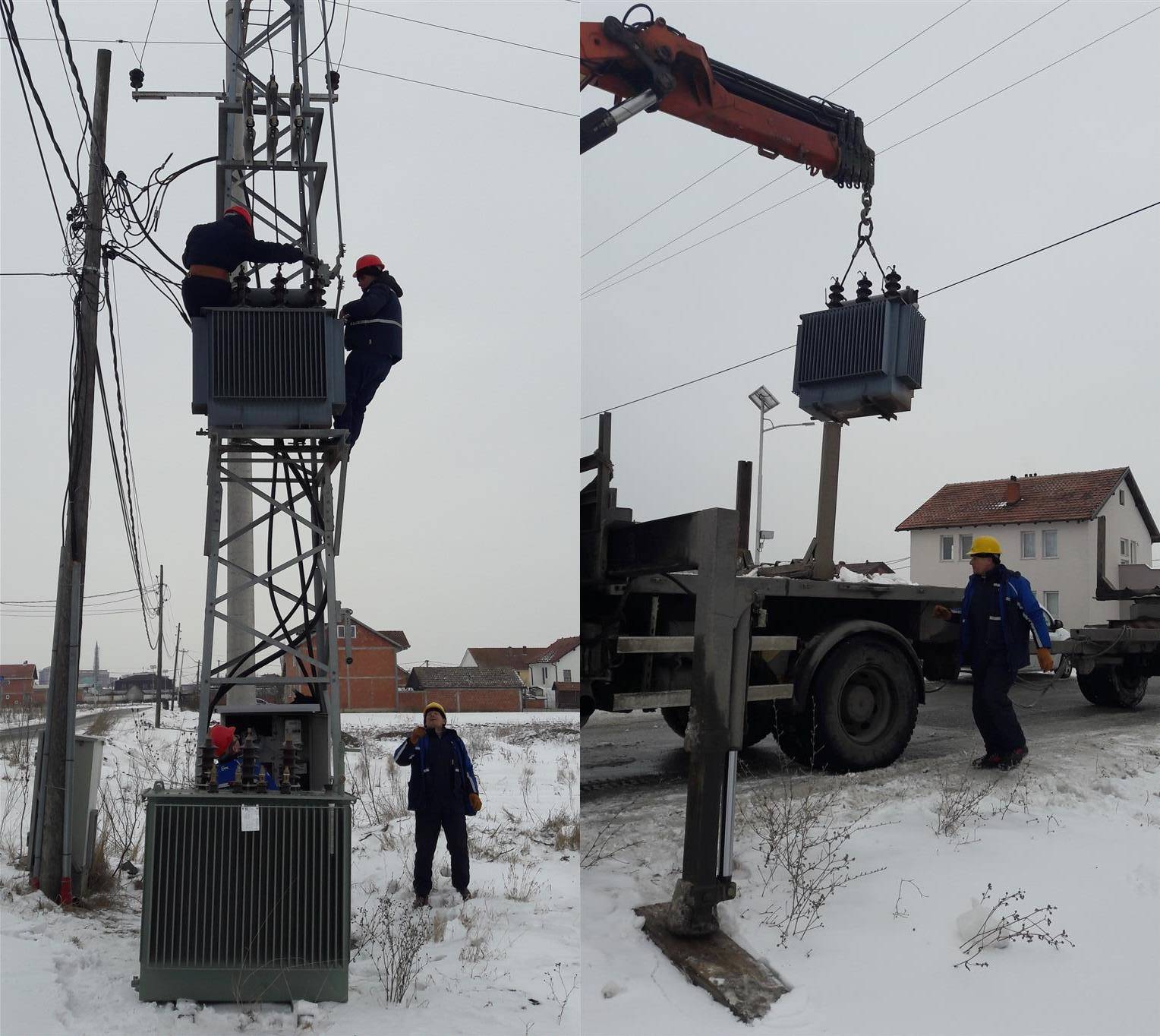 Ndërrohet transformatori në Nakaradë të Fushë - Kosovës
