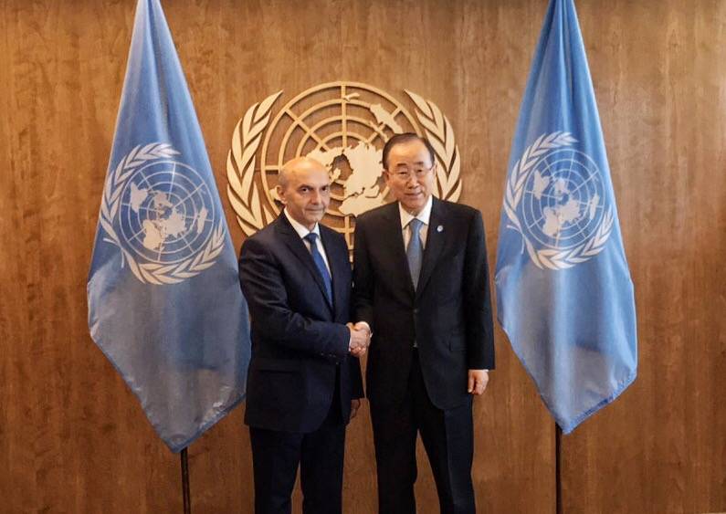 Kryeministri Isa Mustafa takoi sekretarin Ban Ki-moon