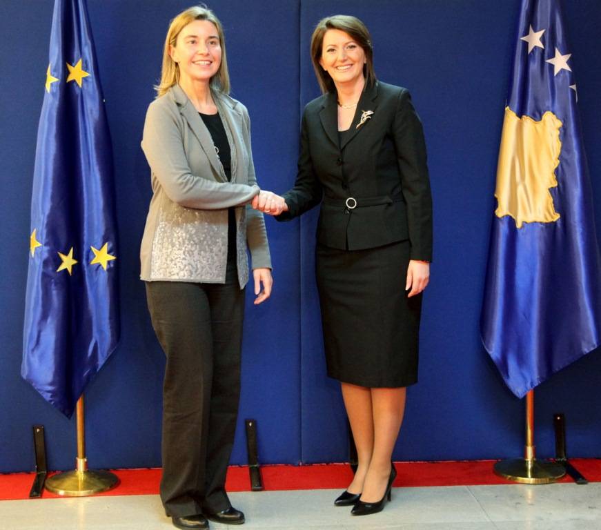 Mogherini e Jahjaga pajtohen për agjendën evropiane të Kosovës