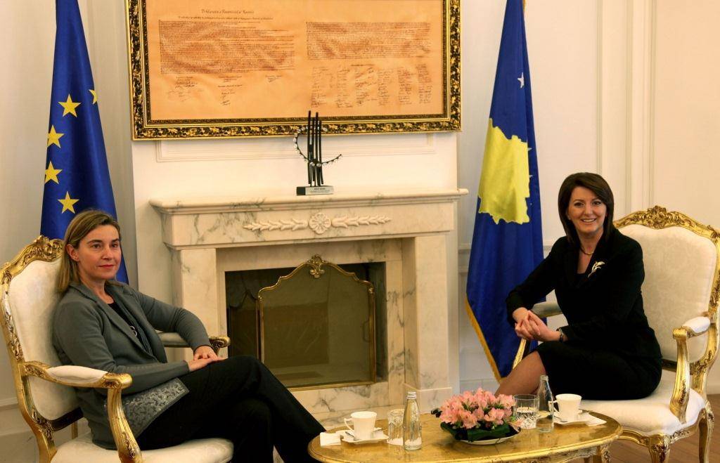 Mogherini e Jahjaga pajtohen për agjendën evropiane të Kosovës