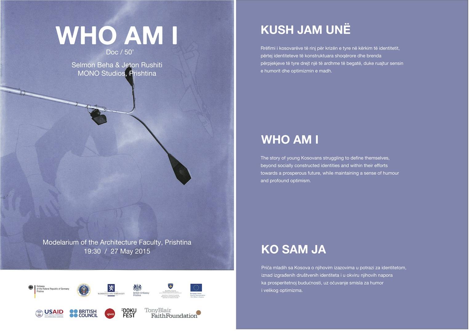 Nesër shfaqet premiera e filmit “Kush jam unë”
