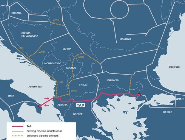 TAP-i do ti sjellë Shqipërisë infrastrukturën e gazit