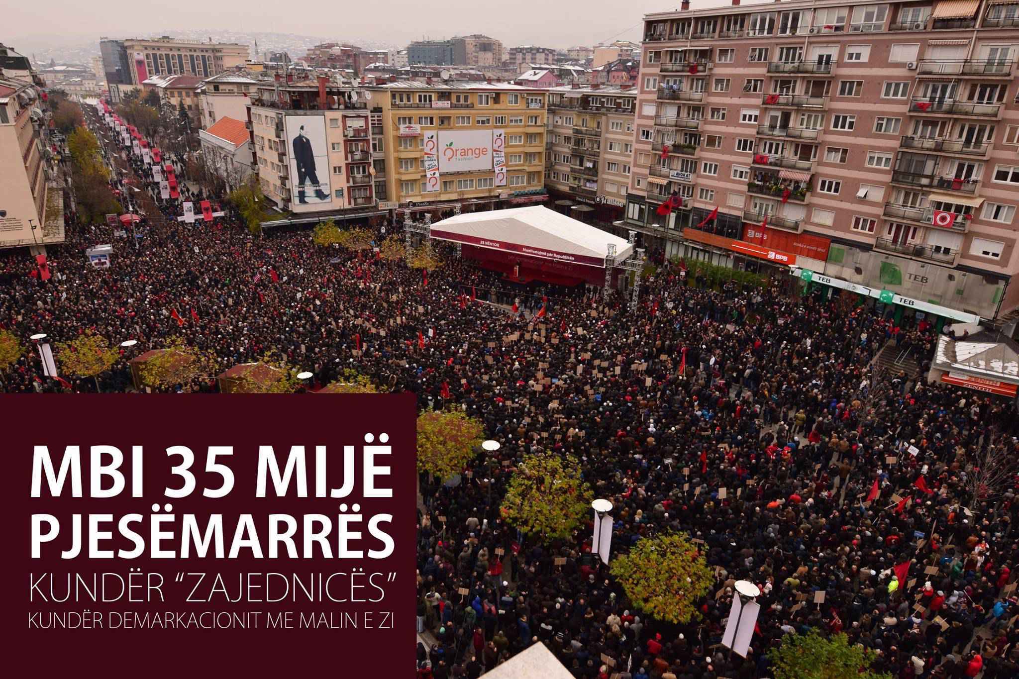 Opozita: Mbi 35 mijë pjesëmarrës në manifestim