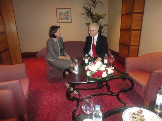 Presidentja Jahjaga takoi Presidentin Ivo Josipoviq