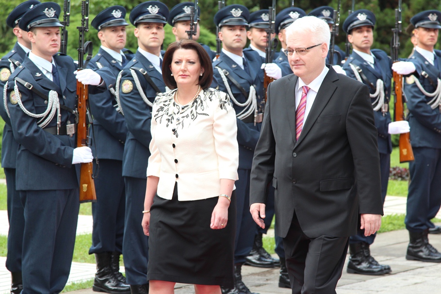 Presidentja Jahjaga u takua me Presidentin kroat, Ivo Josipoviq