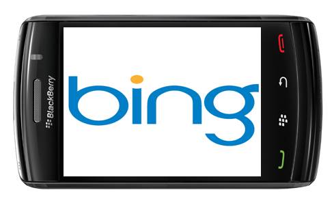 Bing, motori i ri i kërkimit për BlackBerry-n