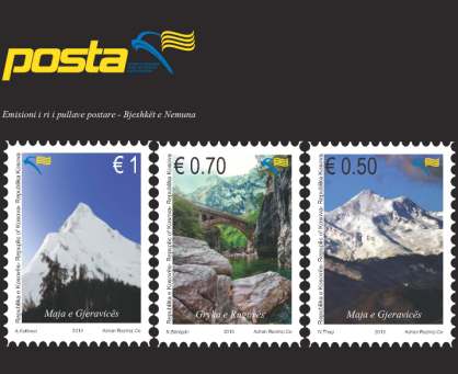 Bjeshkët e Nemuna në pullat postare të Kosovës