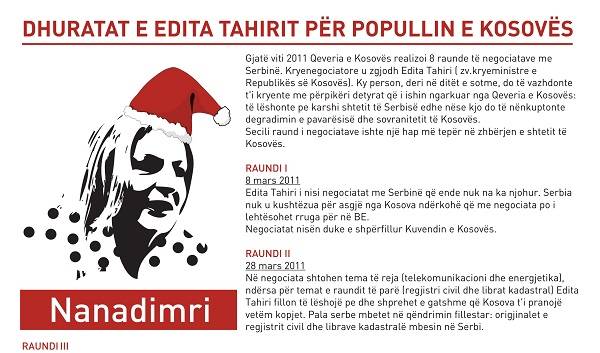 Vetëvendosje: Dhuratat e Edita Tahirit për popullin e Kosovës