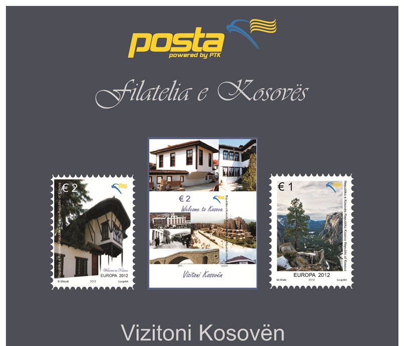 “Europa 2012 - vizitë Kosovës” në pullë postare 