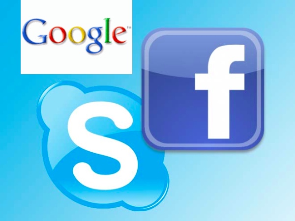 Google dhe Facebook, në garë për Skype
