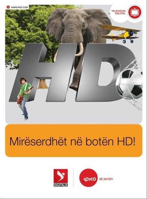 IPKO dhe Digitalb lansojnë televizionin high-definition 