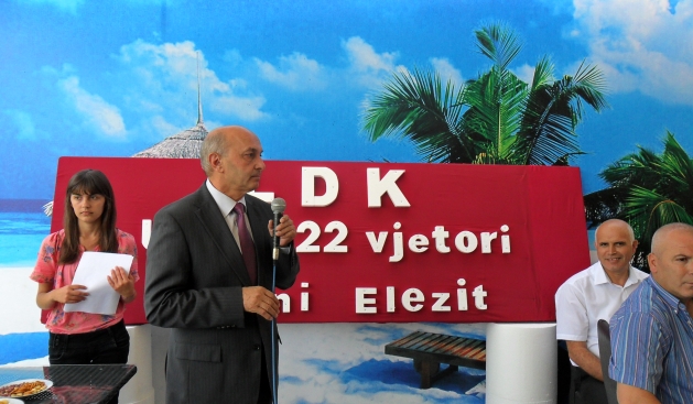 Mustafa në kremtimin e 22 vjetorit të themelimit të LDK-së në Han të Elezit
