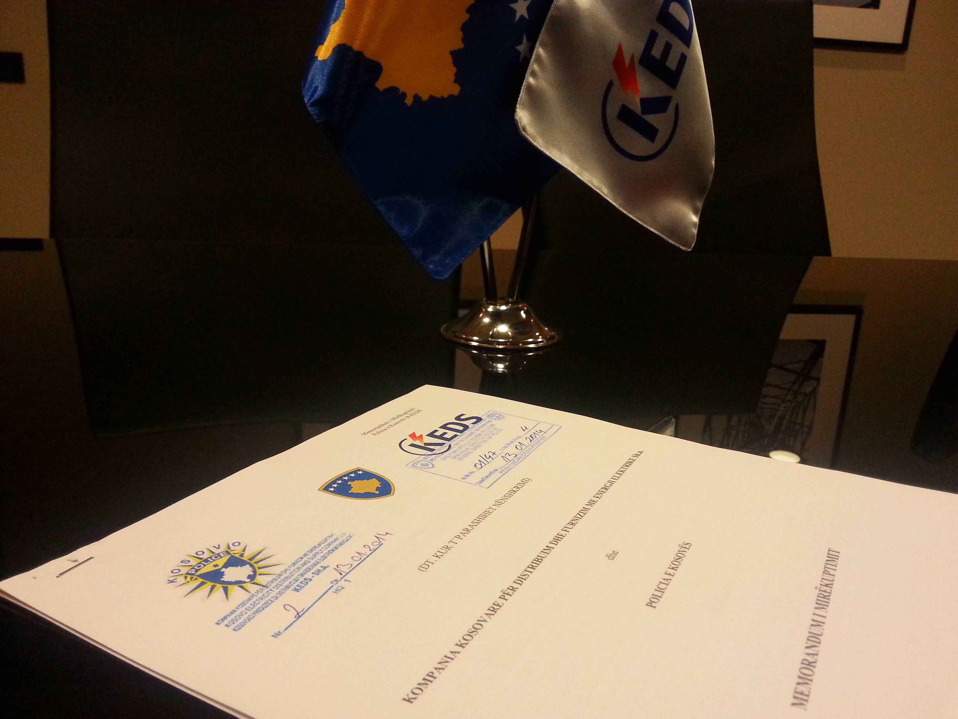 KEDS dhe Policia e Kosovës nënshkruan memorandum mirëkuptimi