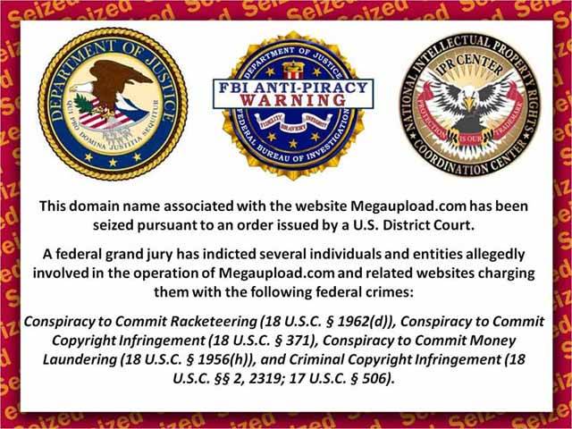 Mbyllen web faqe Megavideo dhe Megaupload