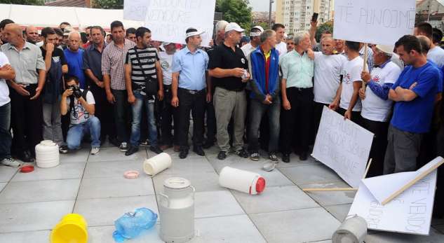 Përpunuesit e qumështit sërish në protestë