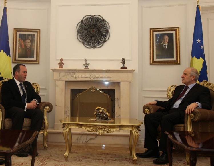 Presidenti Sejdiu priti kryetarin e AAK-së, Ramush Haradinaj
