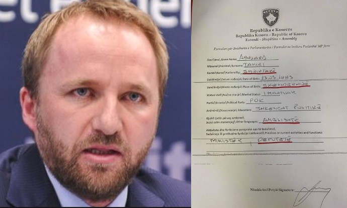 Abelard Tahiri nuk di ta shkruajë as emrin e vendlindjes në të dhënat personale