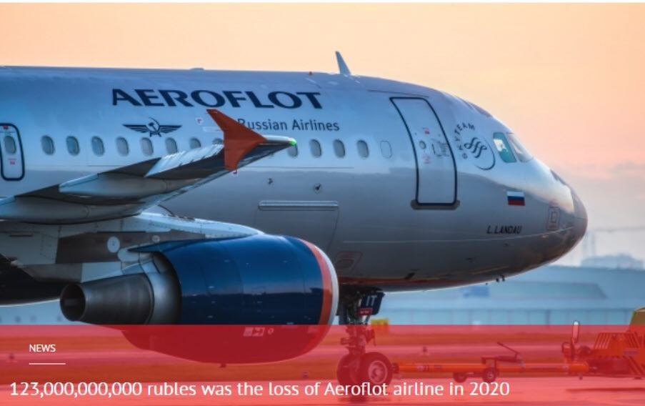Kompania ajrore ruse Aeroflot e mbyll vitin 2020 me 1.6 miliardë dollarë humbje