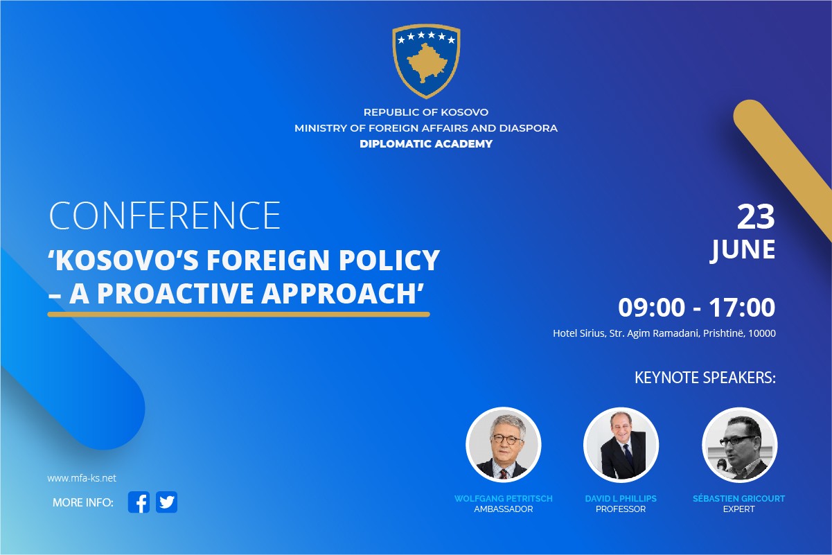 Akademia Diplomatike mban konferencën për politikën e jashtme të Kosovës