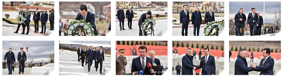 Kryeministri Kurti bëri homazhe te Kompleksi Memorial “Adem Jashari”  