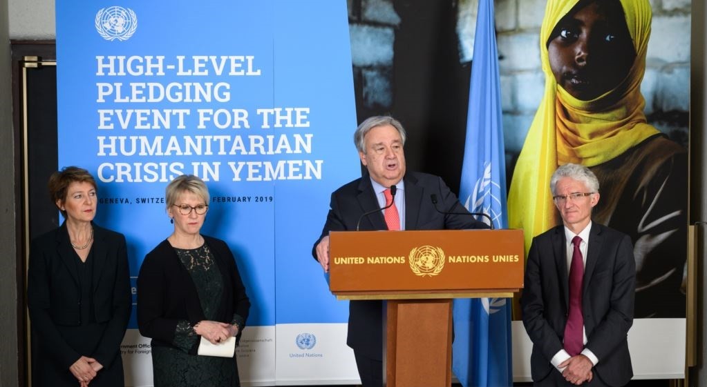 OKB, konferencë për Jemenin, premtohen 2,6 miliardë dollarë 