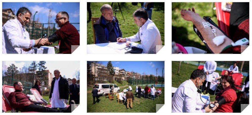 Banorët e Tauk Bahçes dhurojnë gjak