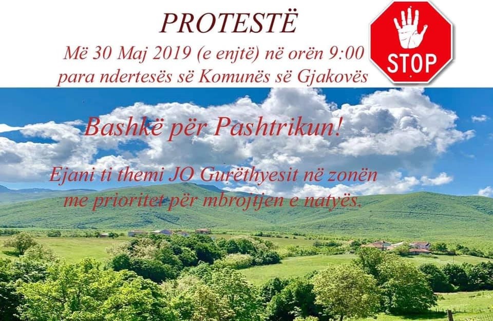 Banorët protestojnë për ndalimin e gurthyesit në Bjeshkët e Pashtrikut