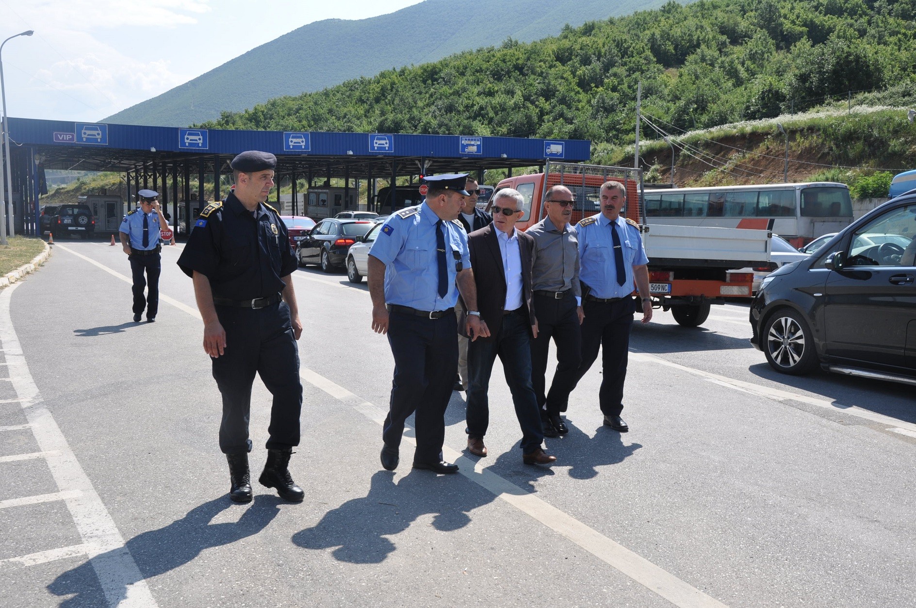 Gashi dhe Minxhozi vizitojnë pikat e kalimit kufitar në Morinë dhe Shishtavec