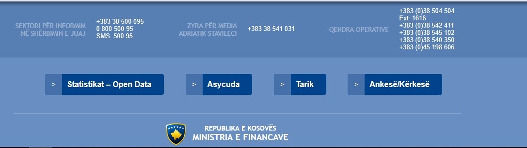 Dogana implemeton platformën Open Data