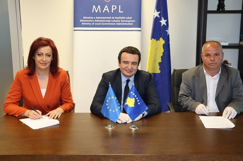 Komuna e Rahovecit dhe MAPL, nënshkruajnë Grantin e me vlerë prej 255.731 euro
