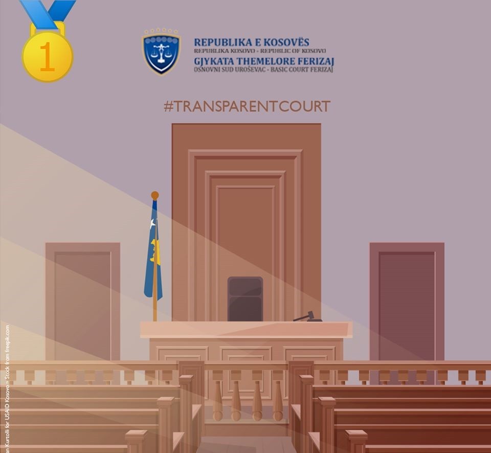 Gjykata Themelorë në Ferizaj, merr çmimin Gjykata më Transparente në Kosovë