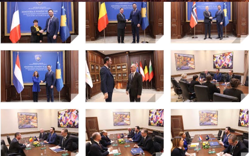 Ministri Konjufca kërkon nga ambasadorët forcim të mbështetjes për Kosovën