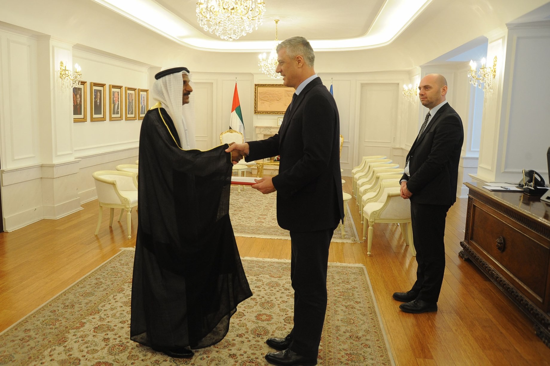 Presidenti Thaçi pranoi letrat kredenciale nga ambasadori i ri i Emirateve