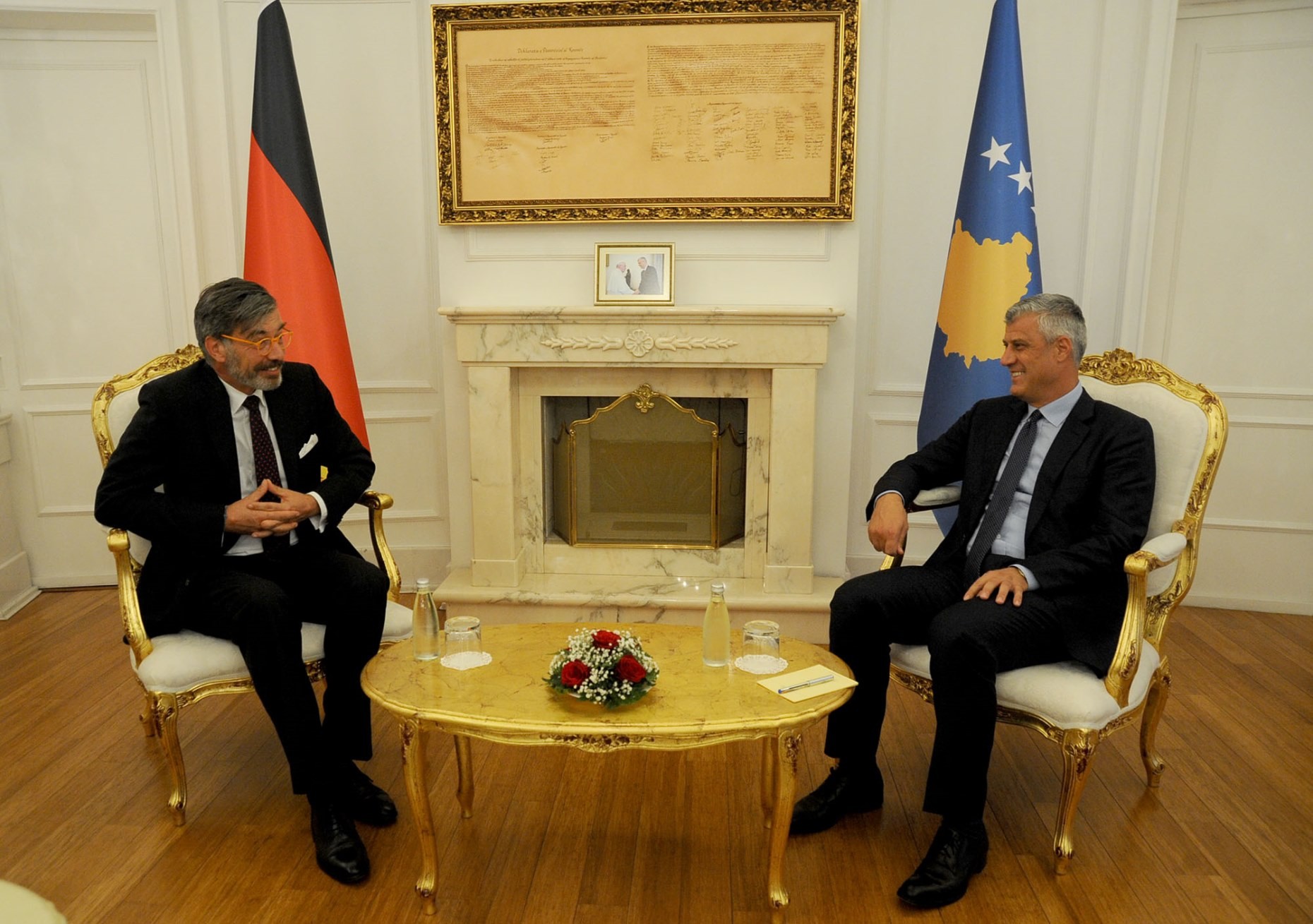 Presidenti Thaçi pranoi letrat kredenciale të ambasadorit të ri të Gjermanisë