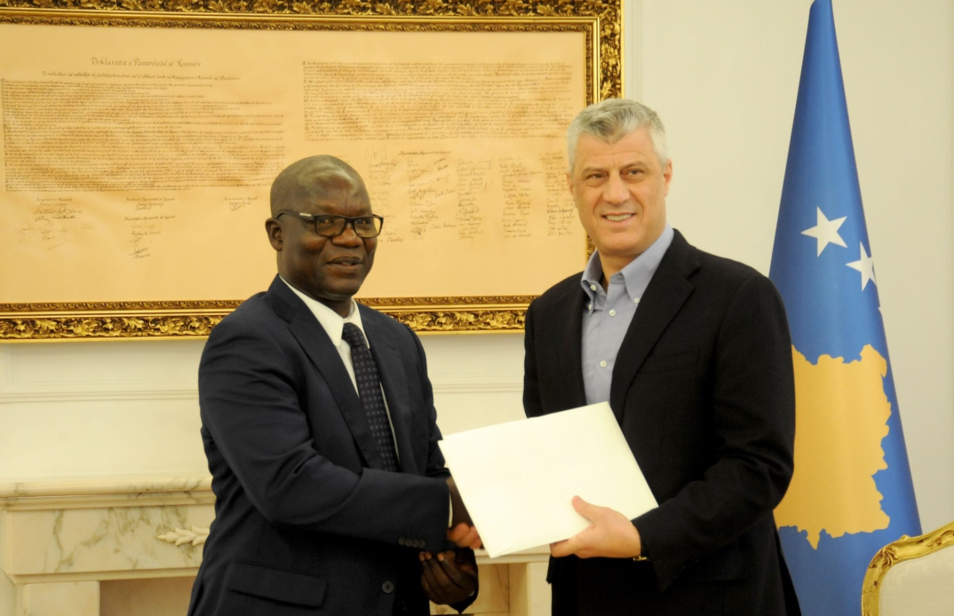 Presidenti Thaçi pranoi rikonfirmimin e njohjes nga presidenti i Guinea-Bissau