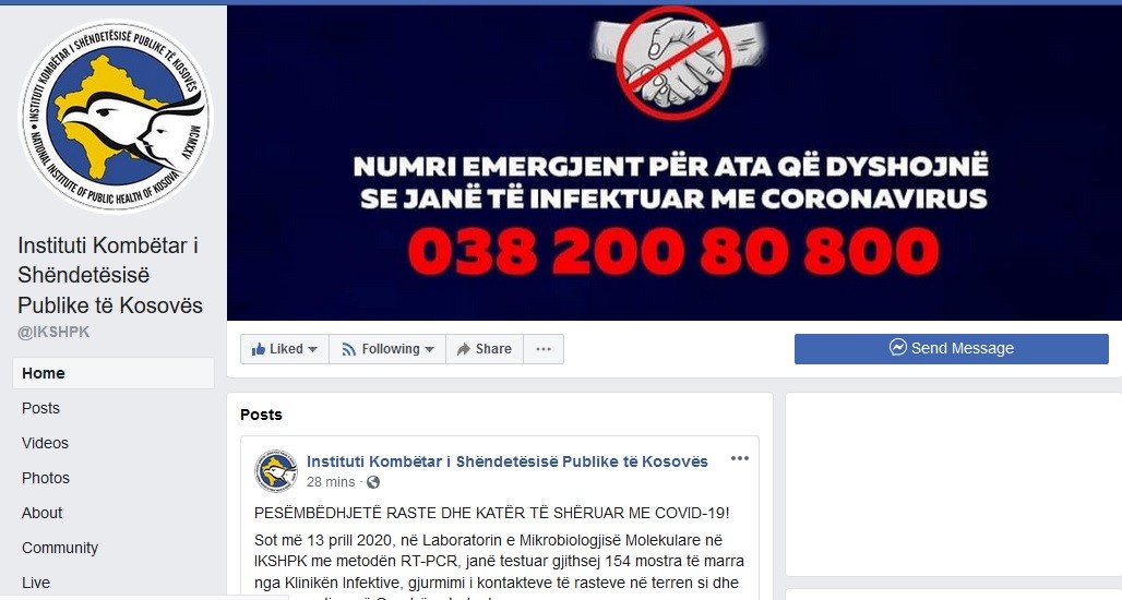 Konfirmohen edhe 15 raste me koronavirus në Kosovë