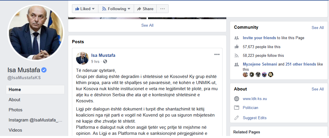 'Grupi për dialog është degradim, Ligji për dialogun është dokument i turpit'